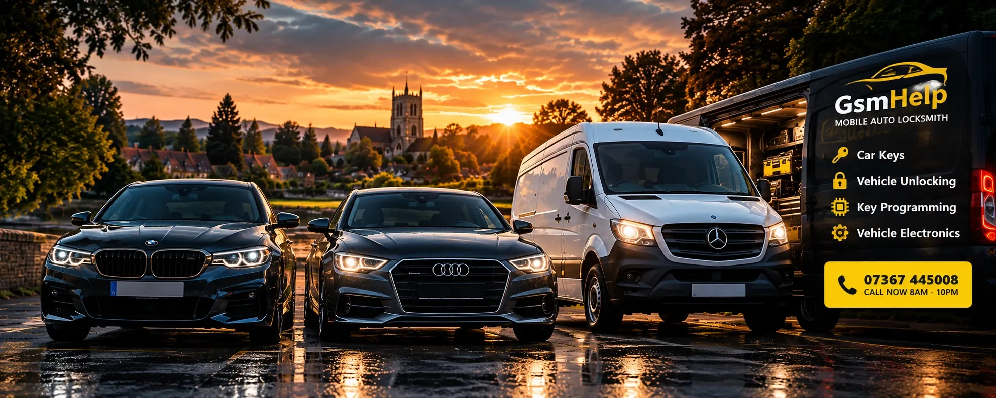 GsmHelp mobile auto locksmith vehicles in Evesham