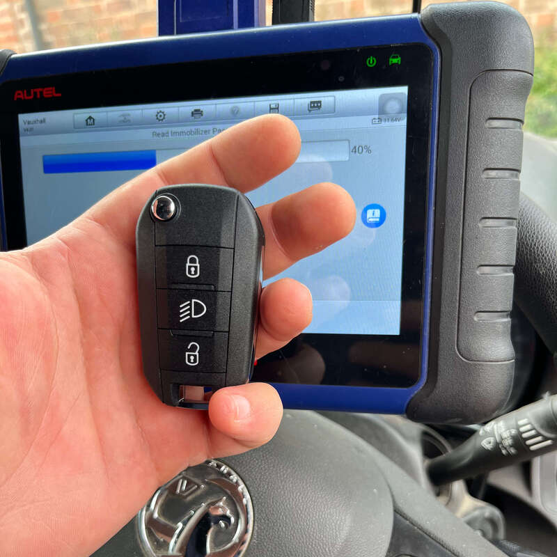 Vauxhall key replacement using professional locksmith equipment