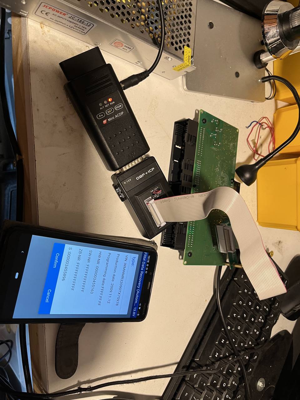 MINI FRM3 Module Recovery & EEPROM Repair – Evesham - real GsmHelp completed job photo 2