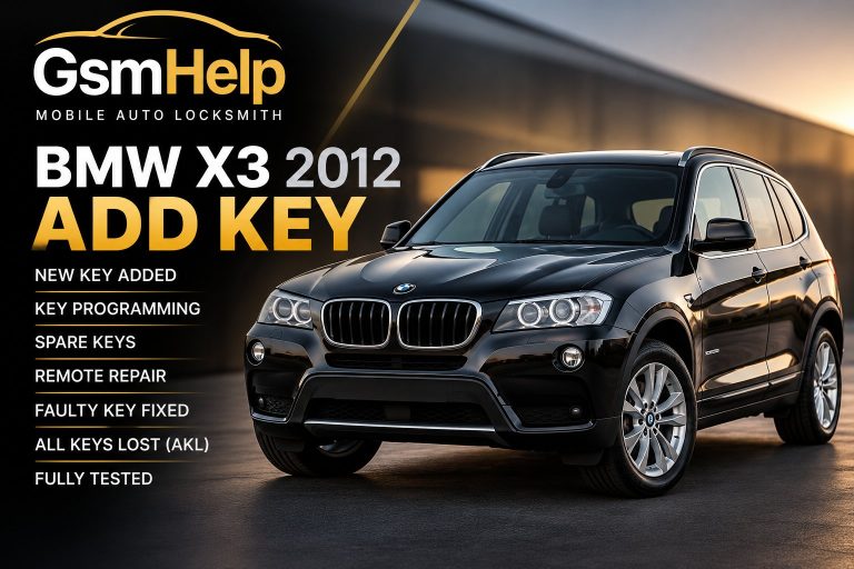 BMW X3 key replacement and programming in Banbury