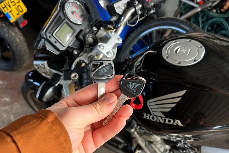 Honda motorcycle spare key cutting and programming service in Redditch